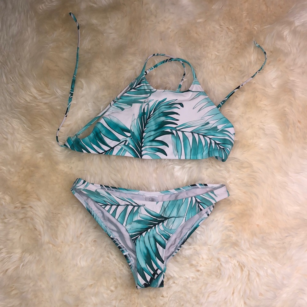 Blue Palm Bikini